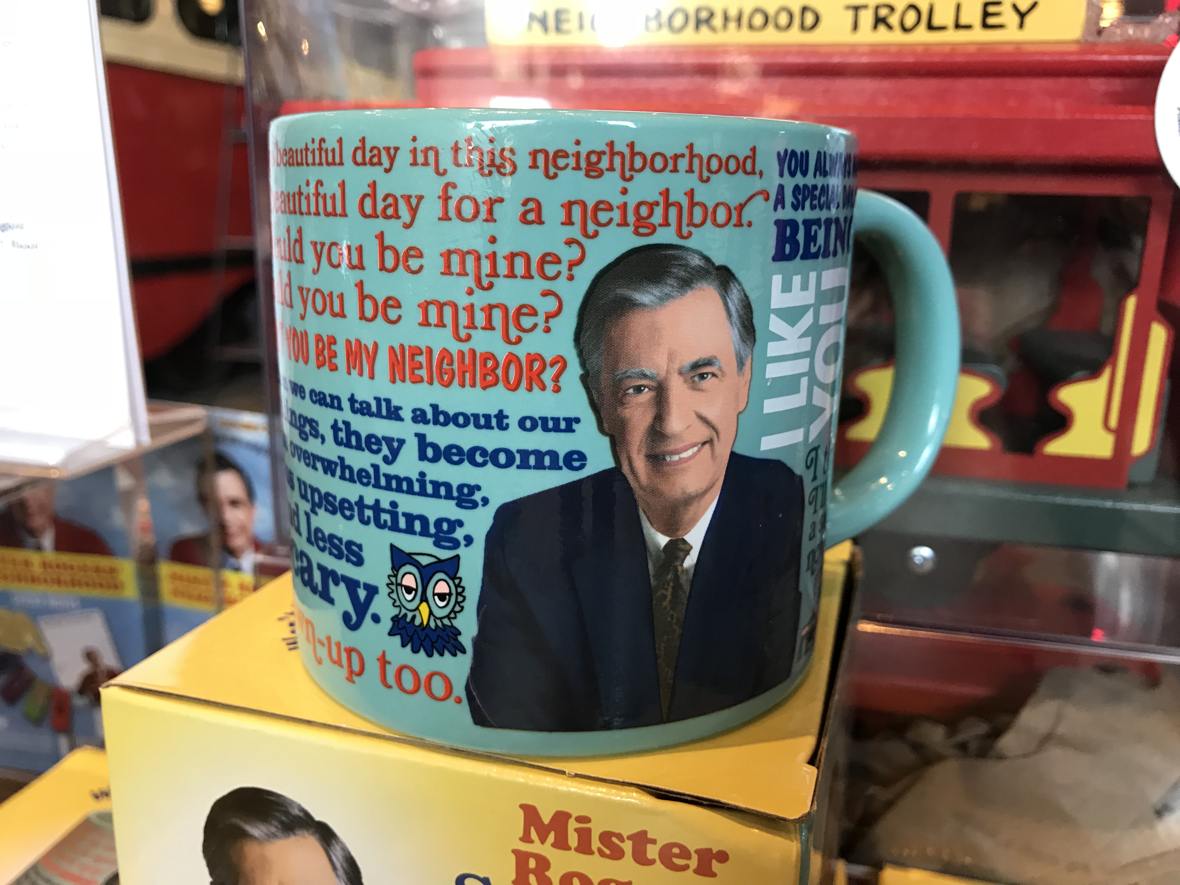 Mister Rogers Sweater Changing Mug | History Center Museum Shop