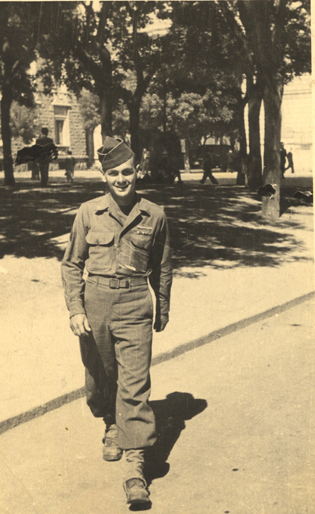 Uncle Clarence Brehl in uniform, c. 1944-1945. Gift of Theresa Findlay.