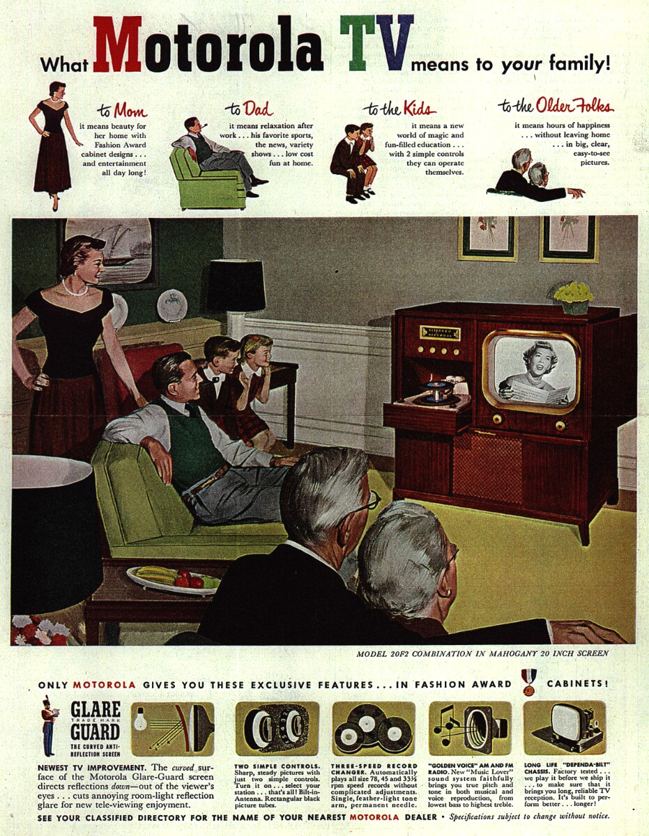 “What Motorola means to your Family,” television advertisement, 1951.