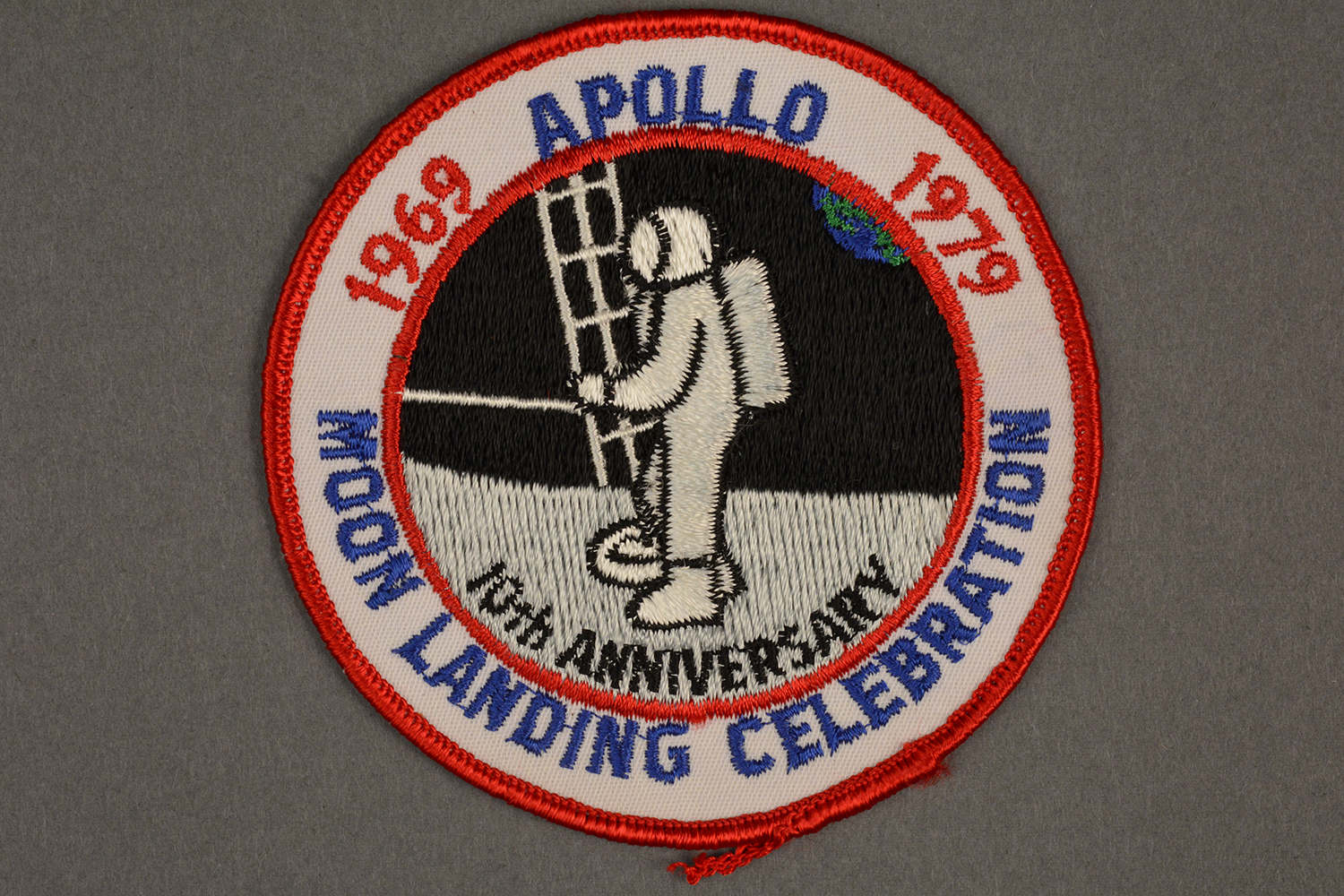 10th Anniversary patch from Apollo Moon celebration, 1979.