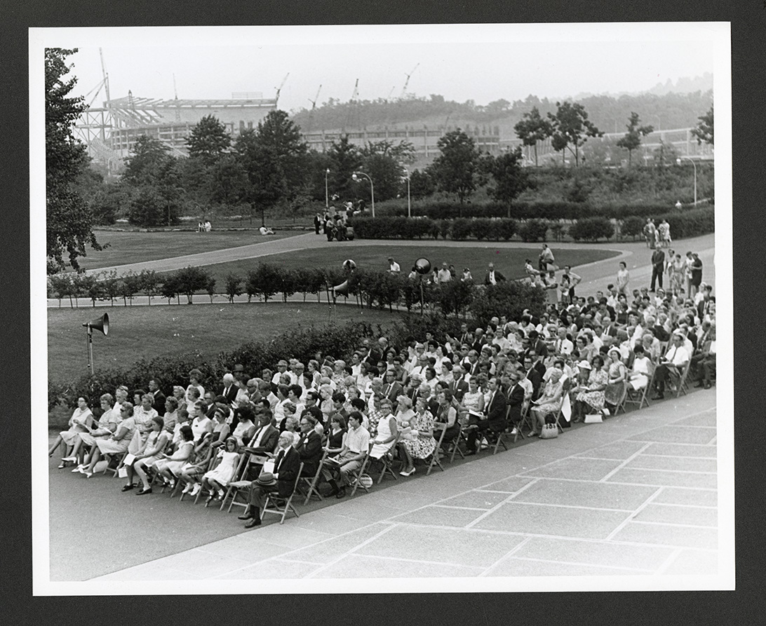 The Fort Pitt Museum was dedicated and formally opened to the public on June 30, 1969. From the Records of the Pennsylvania Historical and Museum Commission.