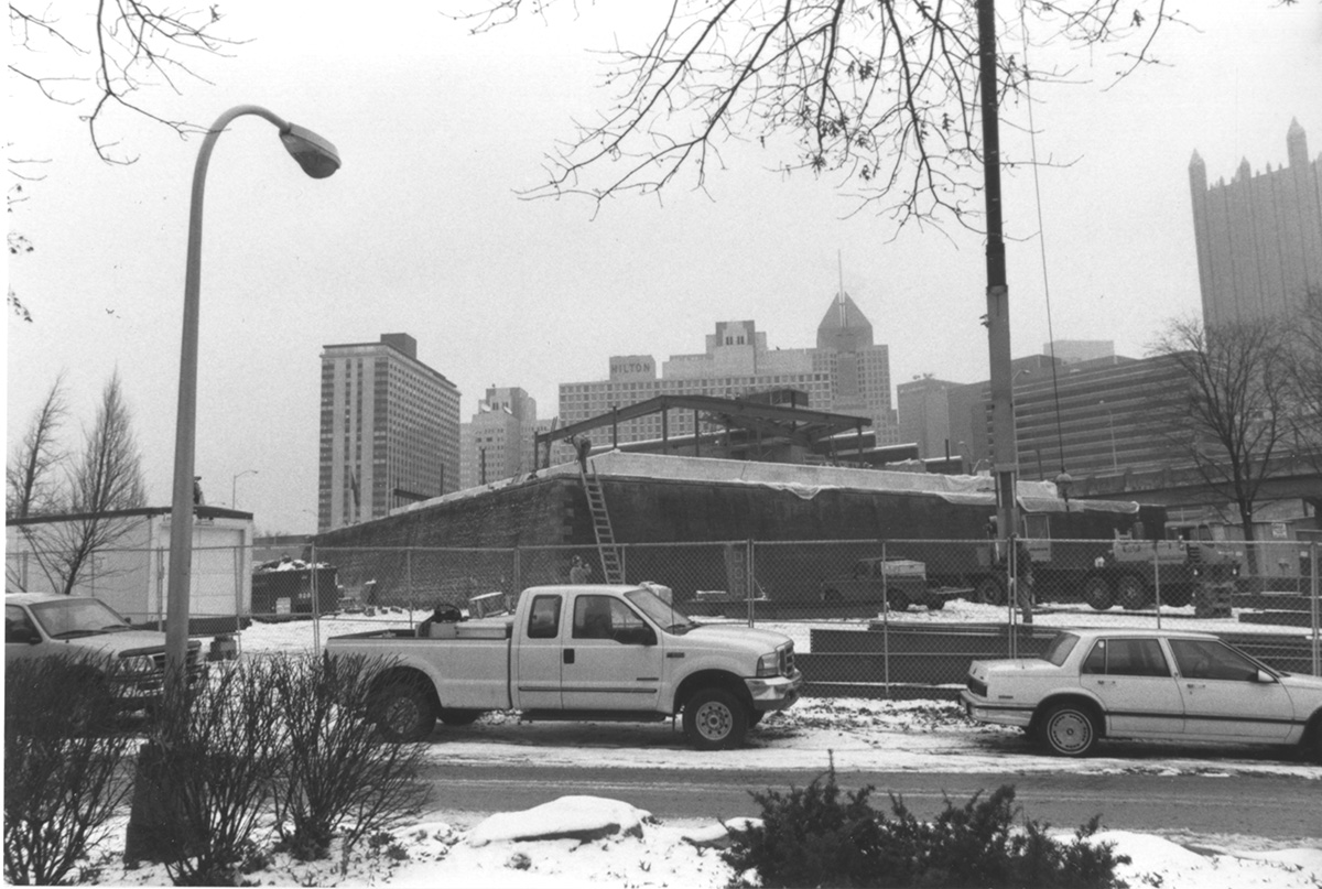 Construction on the Museum’s second floor, 2000s.