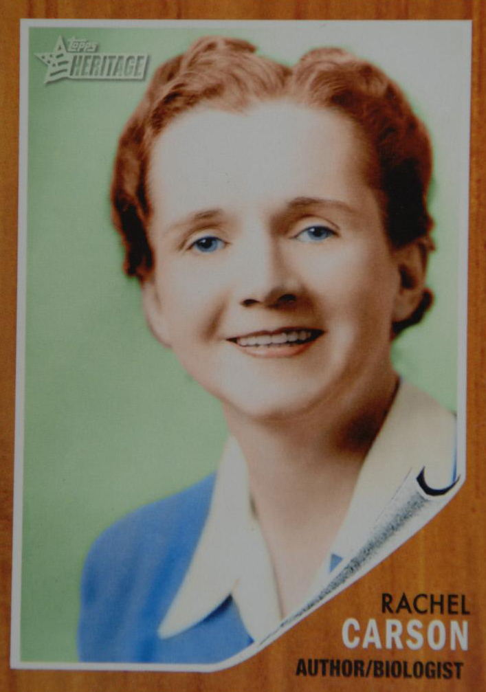 Rachel Carson TOPPS card, 2009.