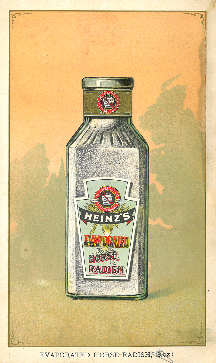 Evaporated horseradish, catalog illustration, 1895.