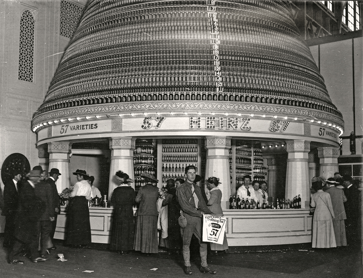 Heinz display at the Panama-Pacific International exposition in San Francisco, 1915.