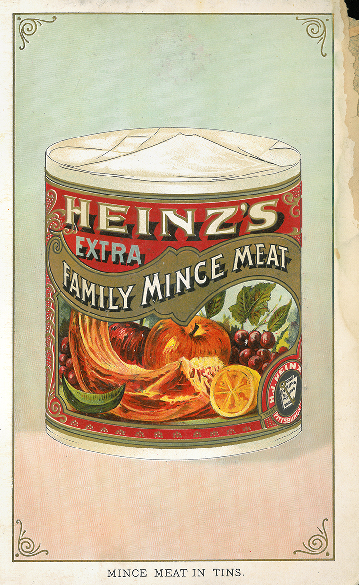 Heinz mincemeat, catalog illustration, 1895.