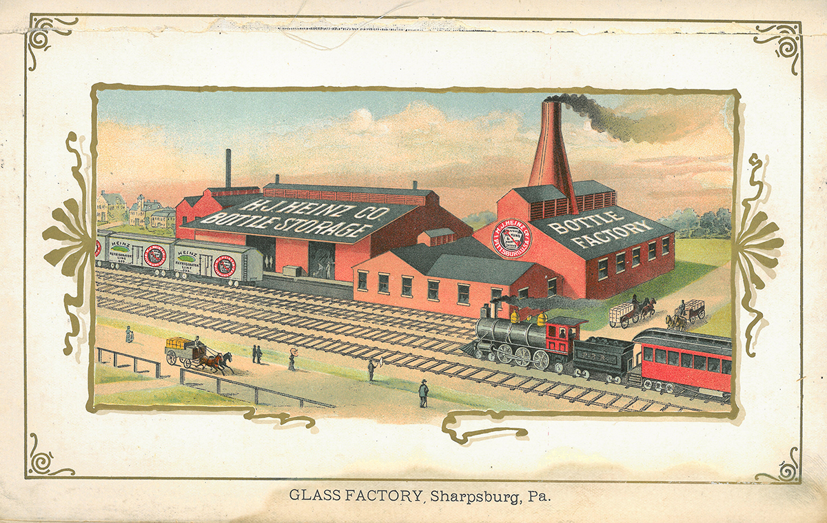 Sharpsburg glass factory, catalog illustration, 1895.