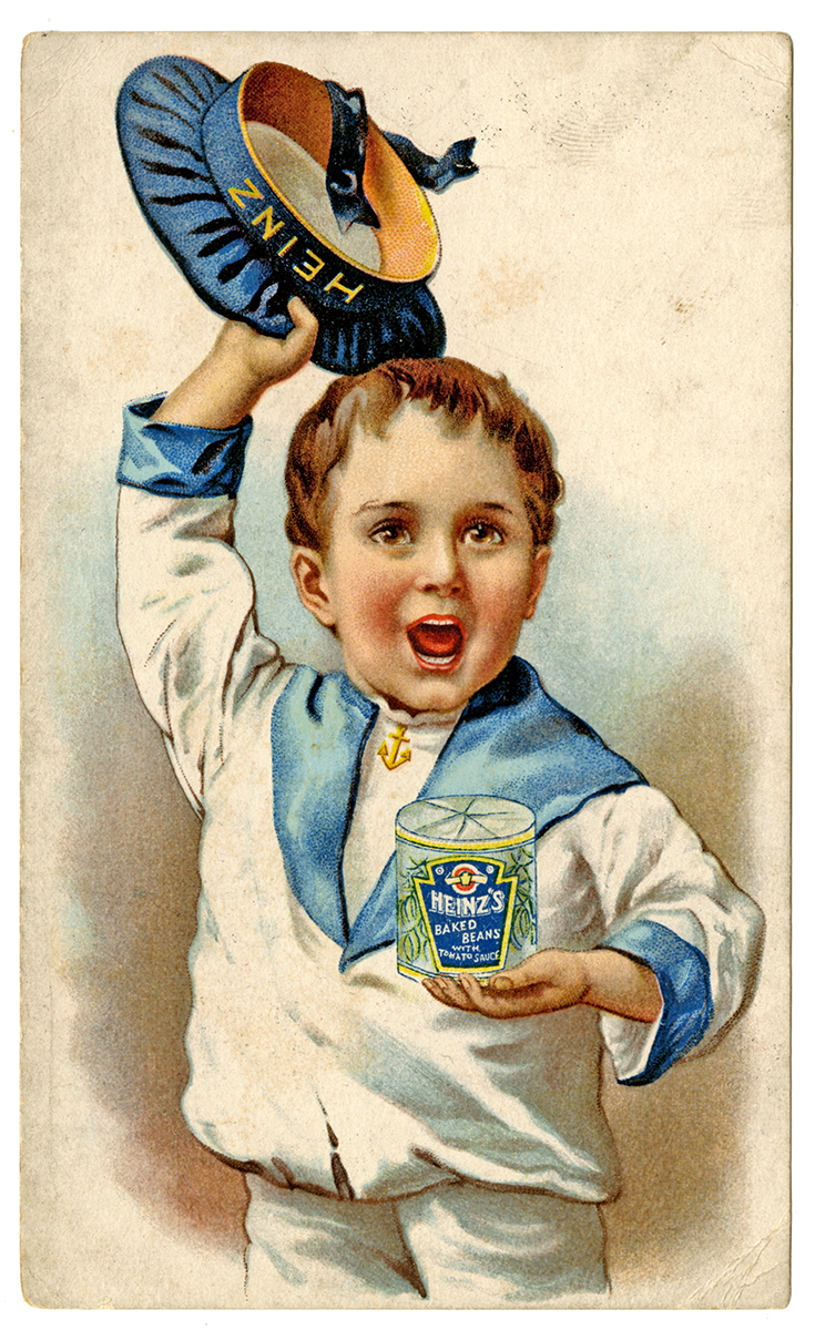 Heinz advertising trade cards, c. 1900.