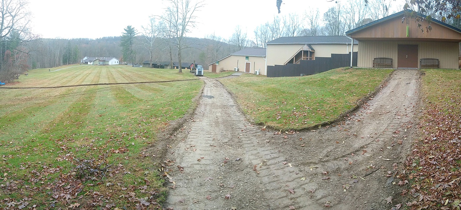 Trail maintainence at Meadowcroft