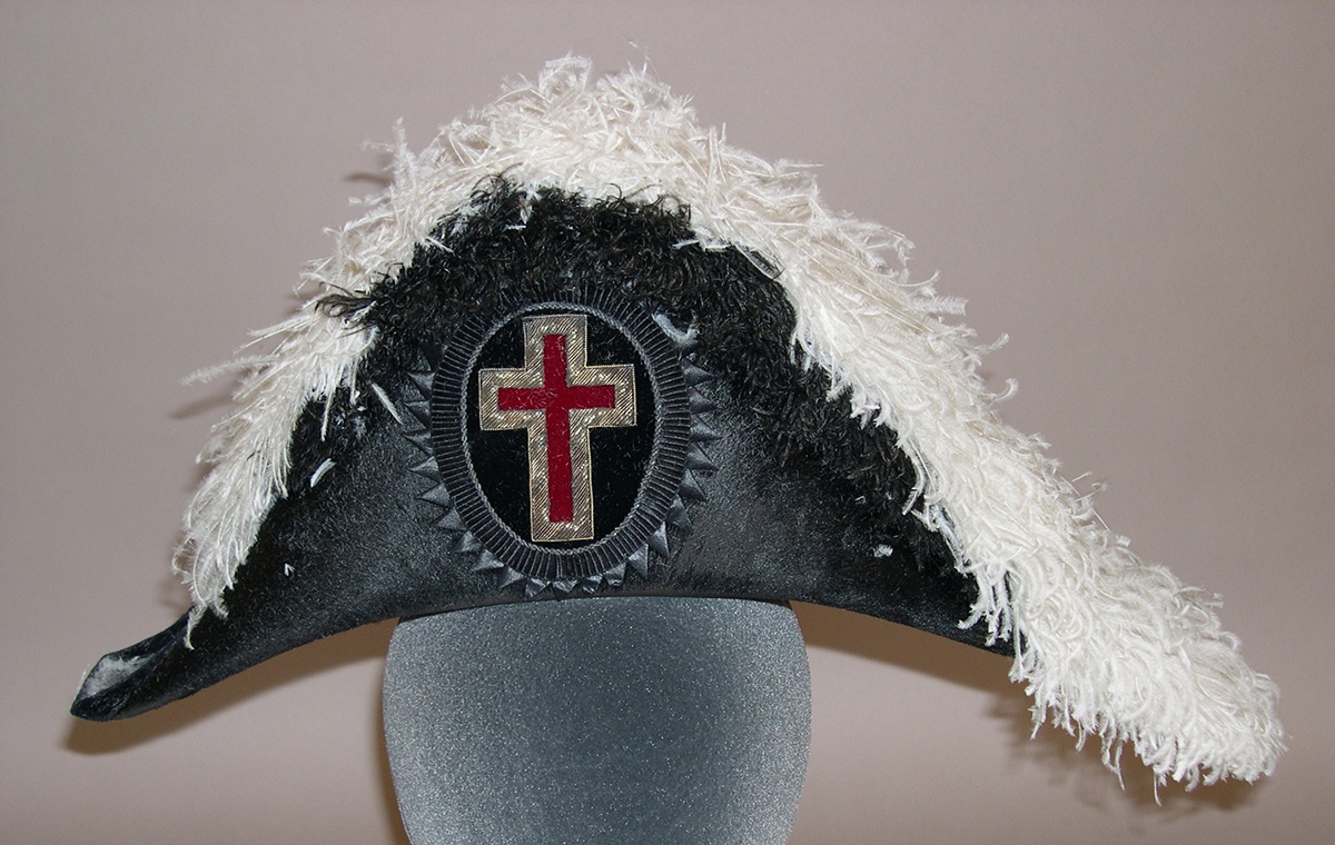 Knights Templar uniform hat worn by William E. Noble, Sr.