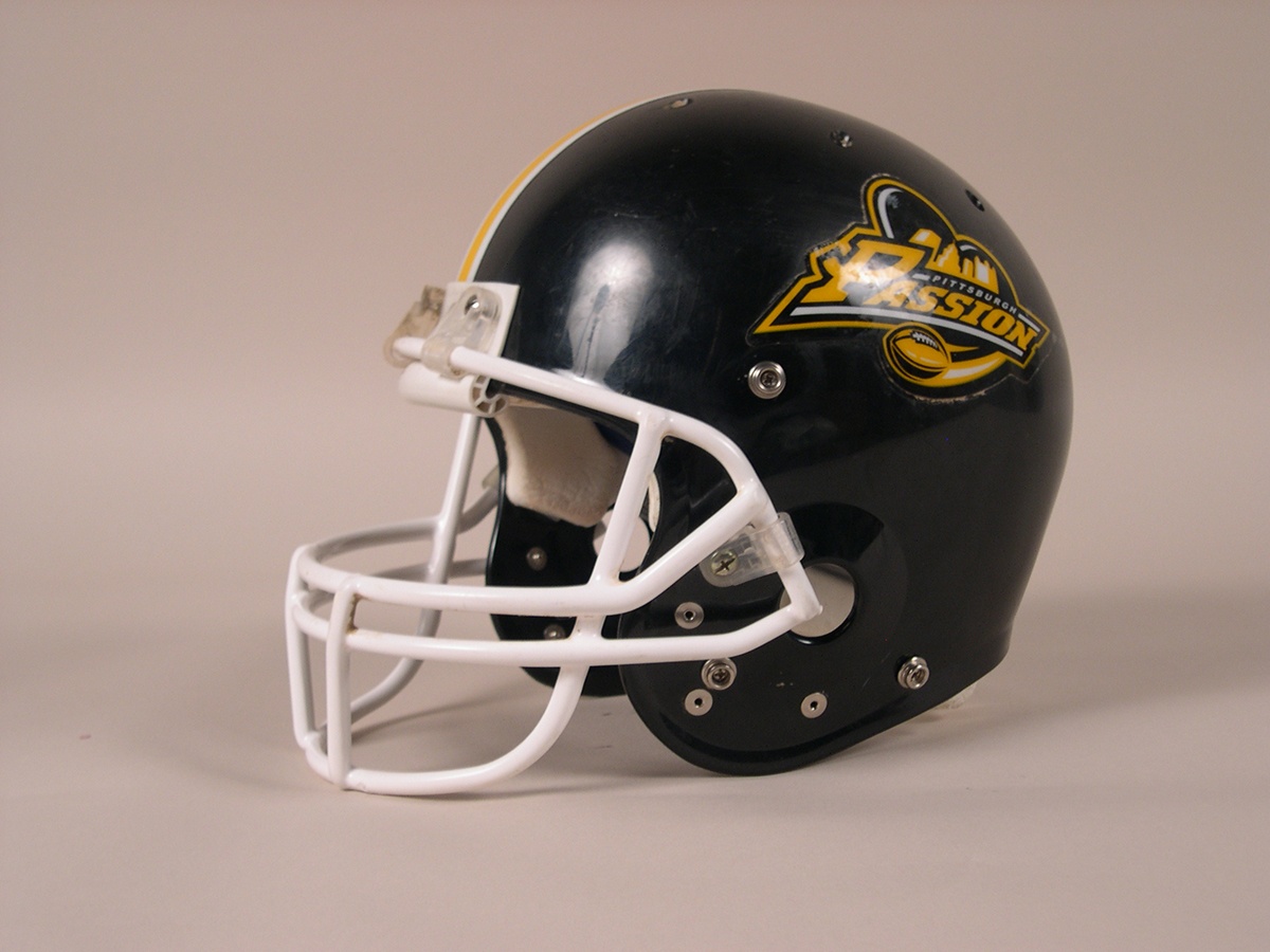 Pittsburgh Passion football helmet, c. 2000s
