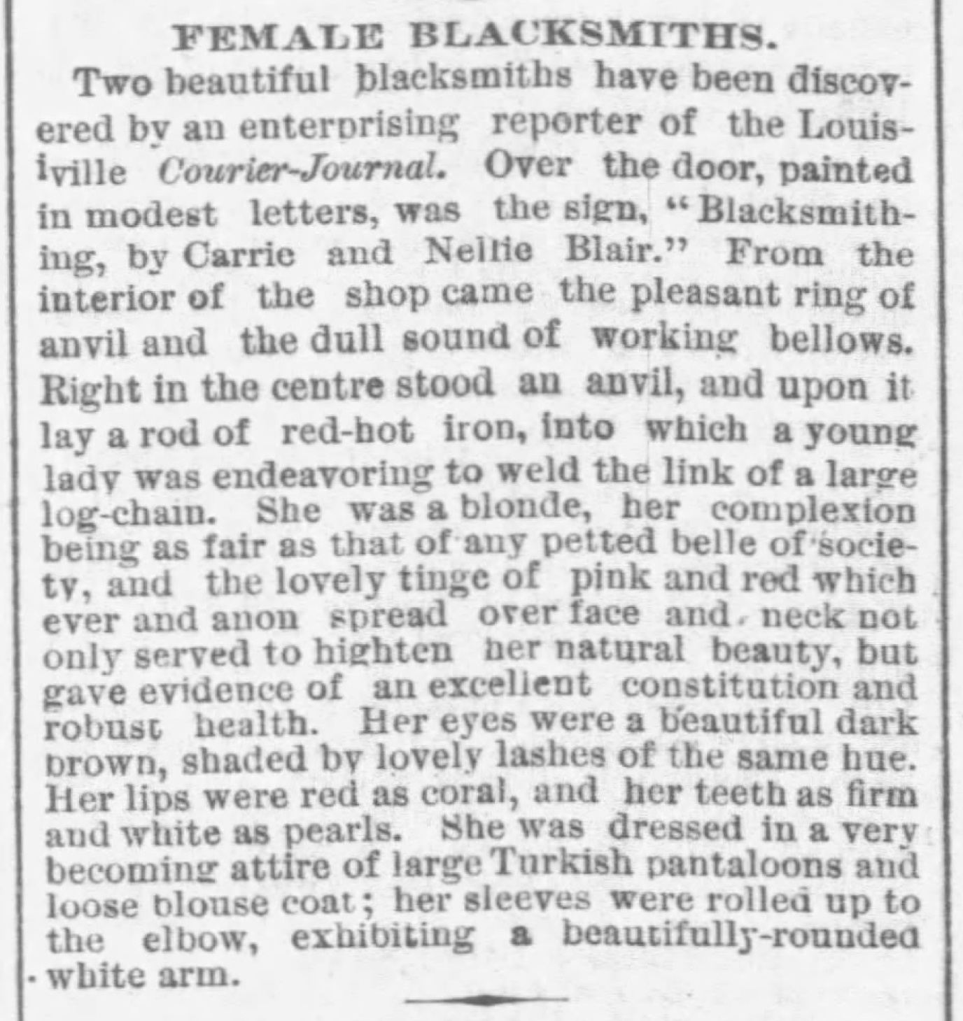 Article published in the Chicago Tribune, Chicago, Illinois, May 13, 1879.