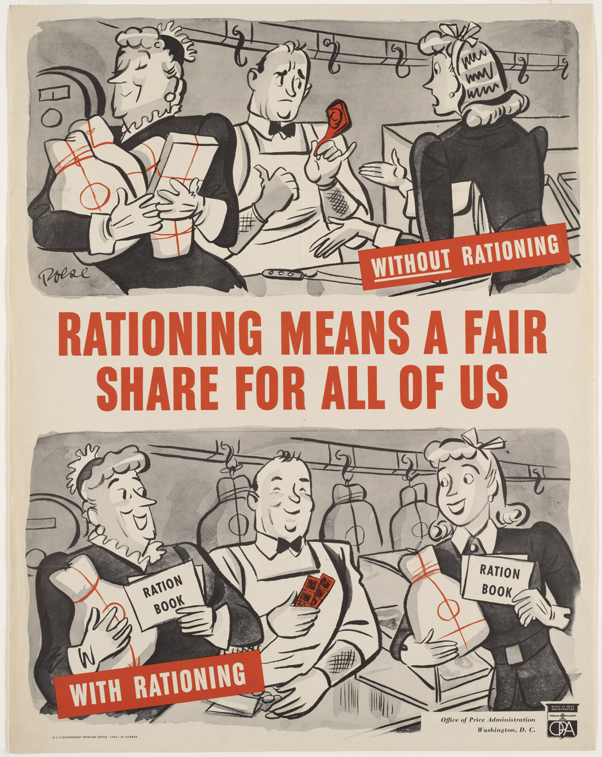 Rationing Means a Fair Share for Us All, U. S. Office of Price Administration, 1943. Courtesy of the Boston Public Library.
