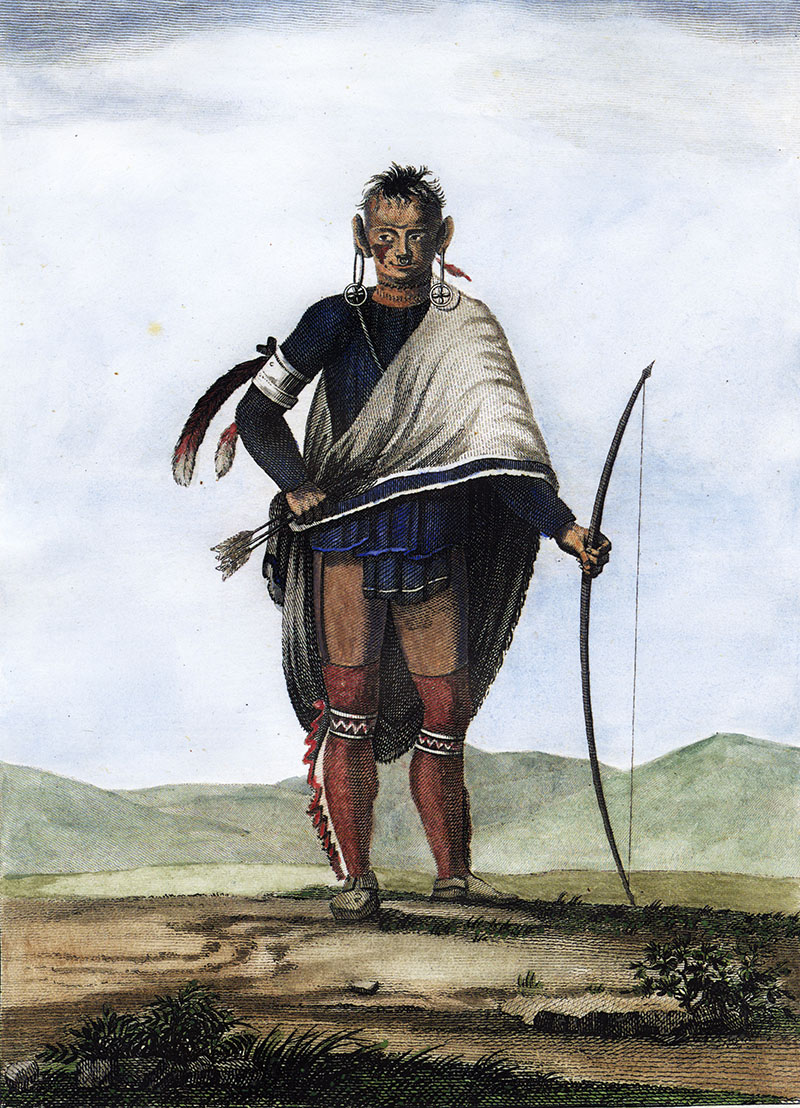 Victor Collot, Indian of the Nation of the Shawanoes, c. 1796.