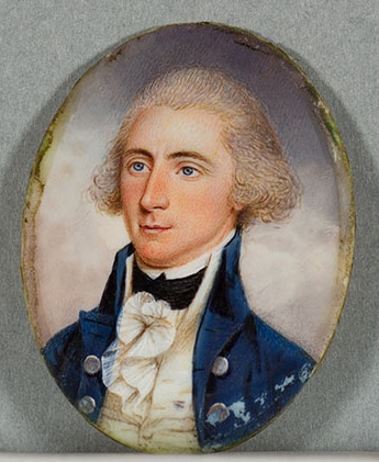 Portrait Miniature of Ebenezer Denny, before treatment, obverse