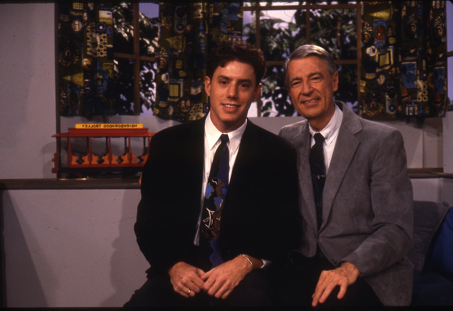 Burton Morris and Fred Rogers. Burton Morris Collection.