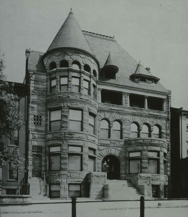 The original Concordia Club at 45 Stockton St. in Allegheny City, now the North Side. Corinne Azen Krause Photographs, MSP 113, Rauh Jewish Archives, Detre Library & Archives at the History Center.
