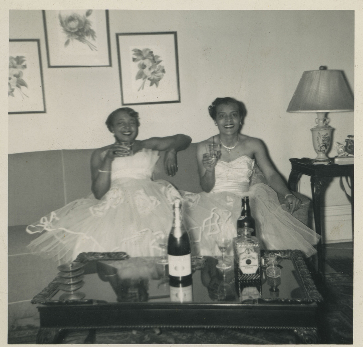 Maude Y. Hawkins (right) sharing a drink with an unidentified woman. Maude Y. Hawkins Photographs, MSQ 171, Detre Library & Archives at the History Center.