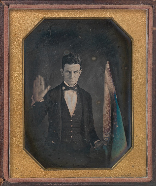John Brown, by Augustus Washington, quarter-plate daguerreotype, c. 1846-1847. Courtesy of the National Portrait Gallery, Smithsonian Institution.