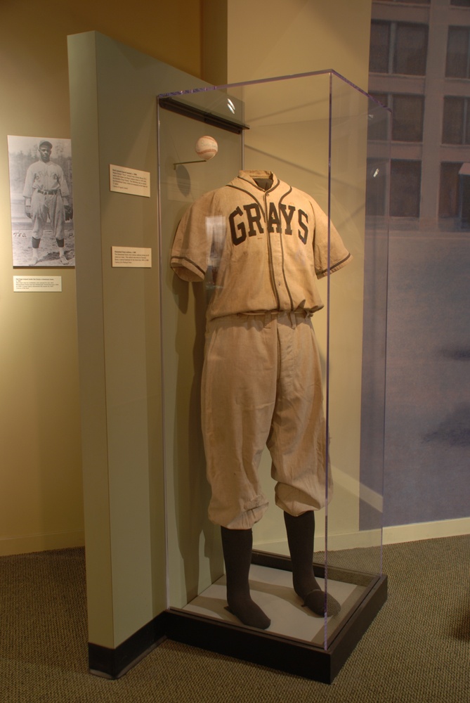 The Homestead Grays baseball uniform of second baseman Clarence Bruce