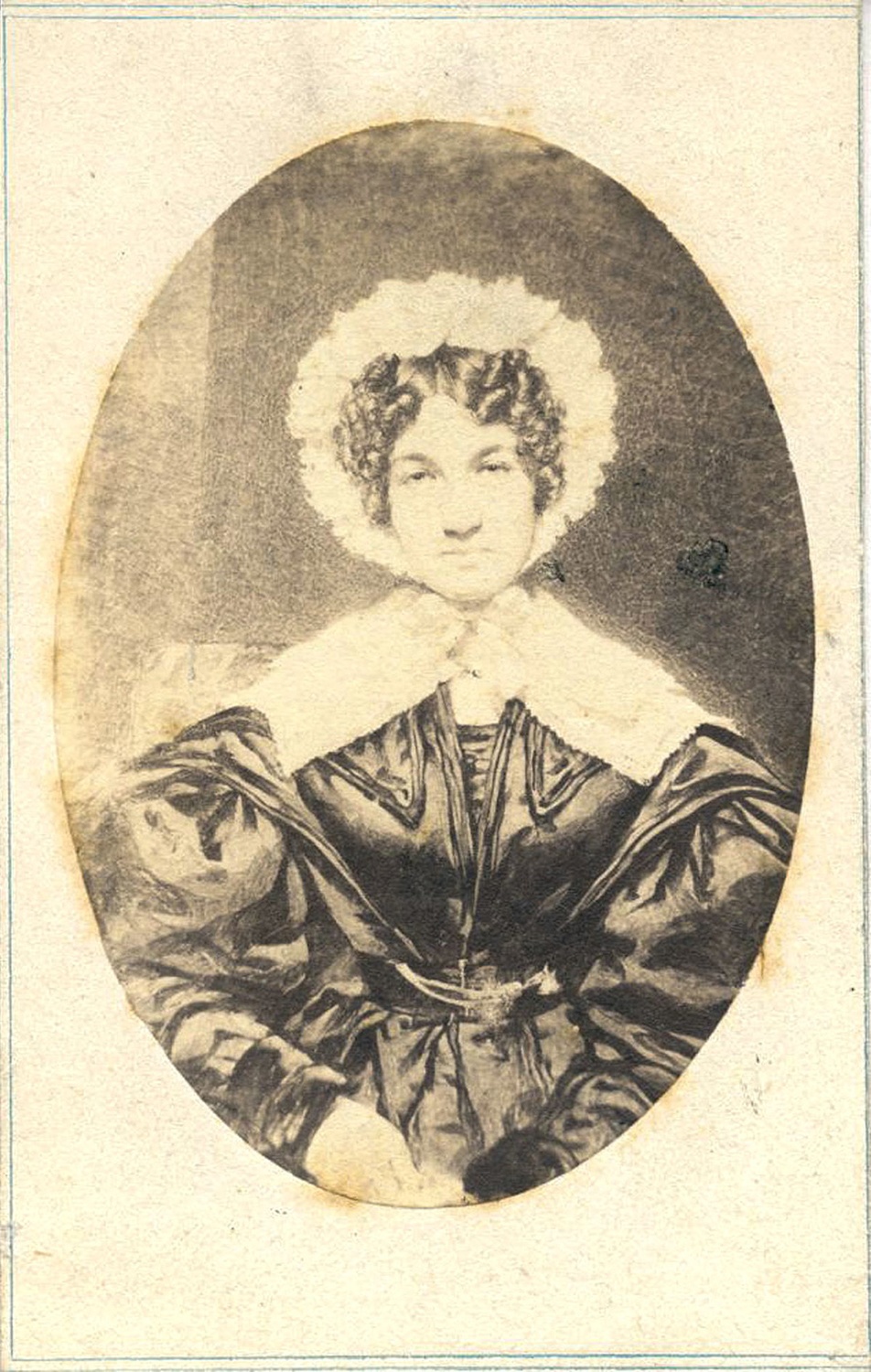 Illustrated portrait of Lucy Bakewell Audubon, c. 1835.