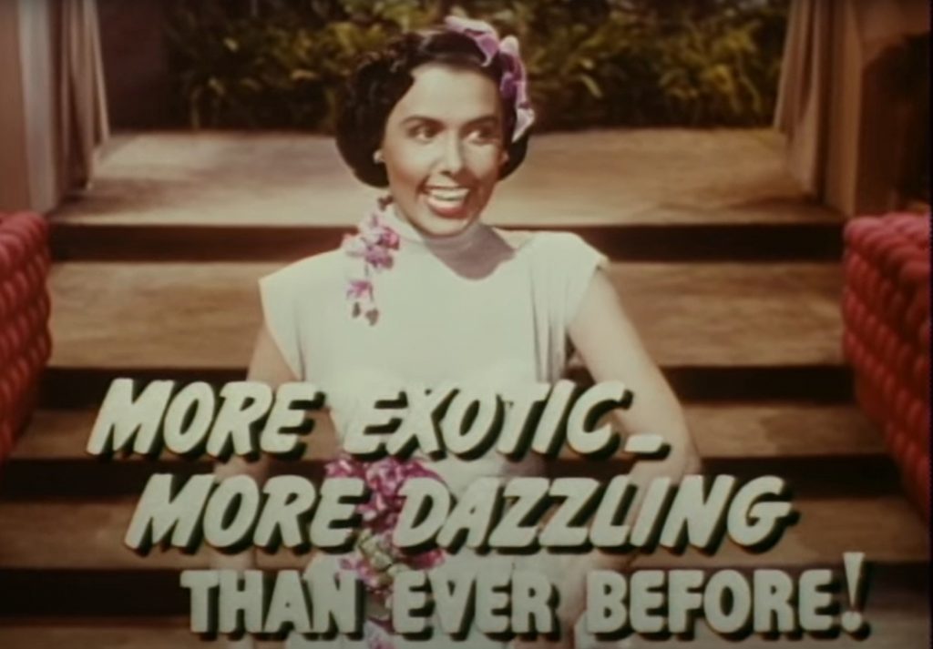 Lena Horne appearing in the theatrical trailer for Words and Music, 1948.