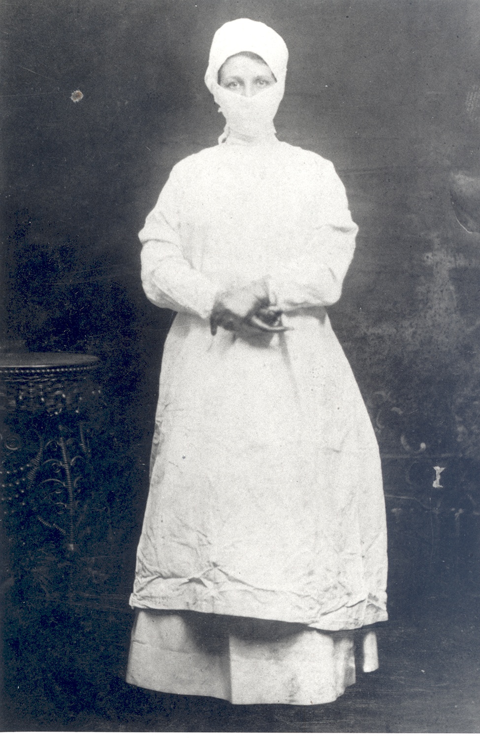 Operating room nurse, Charles I. Davis Photo Studio, c. 1910s.