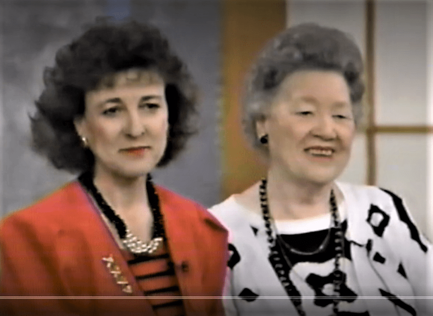 Rosella McGinnis and daughter Bonnie appearing on WTAE-TV’s show “Pittsburgh’s Talking,” 1990s.