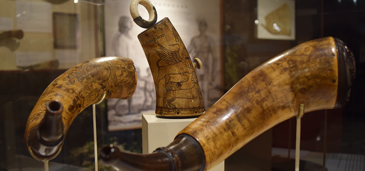 Powder Horns at the DAR Museum