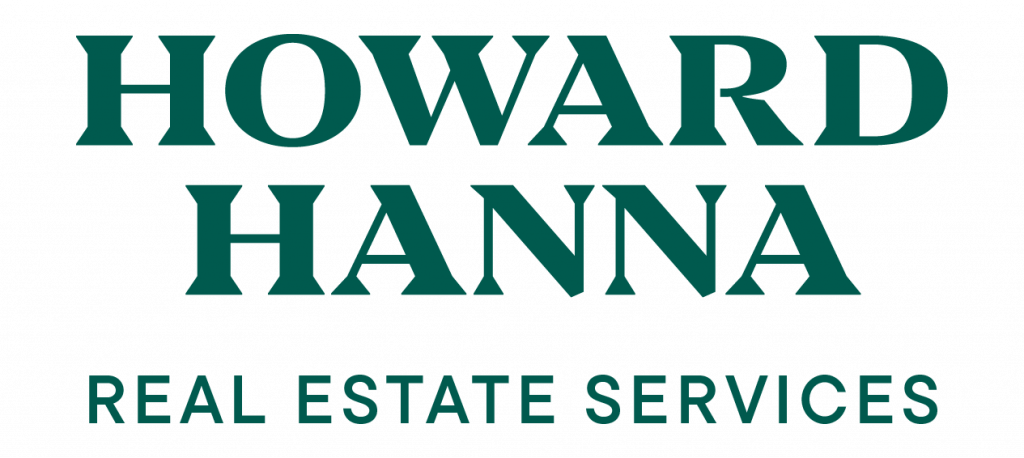 Green text on a white background displays the words Howard Hanna Real Estate Services in bold, uppercase letters at the museum. *AI generated alt text